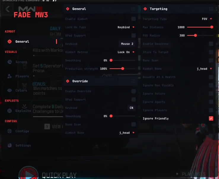 MW3 Fade + Blocker